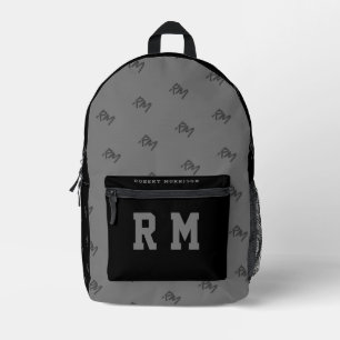 Print Cut Sew Bag black Modern travel school kids