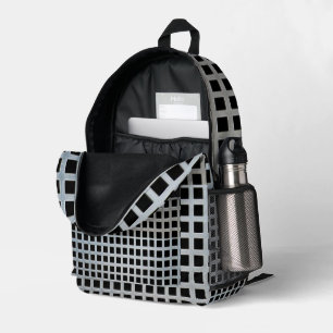 Print Cut Sew Bag Black & White Stripe