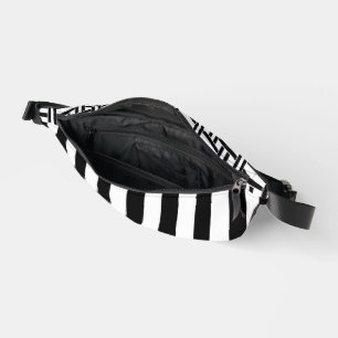 Print Cut Sew Bag Black & White Stripe