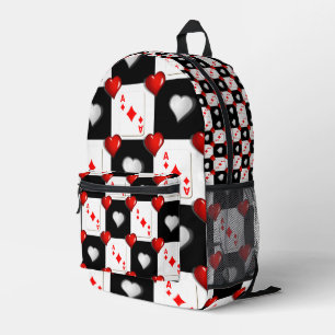 Print Cut Sew Bag Cards Red Hearts 