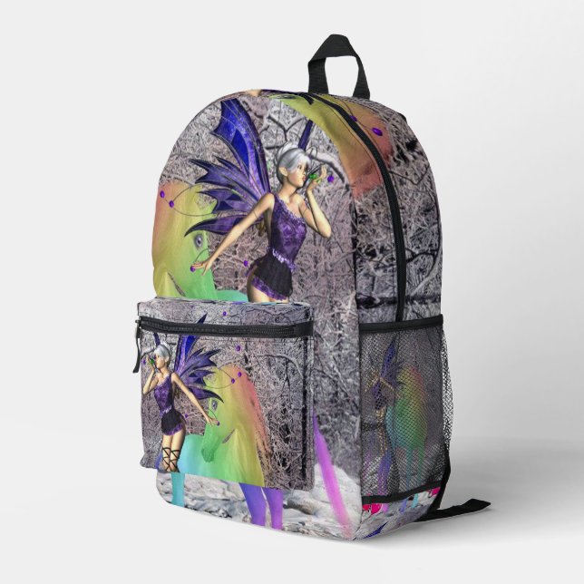 Print Cut Sew Bag Floral Fairy Unicorn (Back Corner Right)
