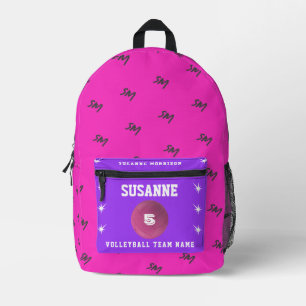 Print Cut Sew Bag girls fuchsia backàpack
