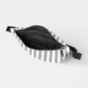 Print Cut Sew Bag Grey & White Stripe