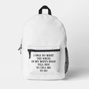 Print Cut Sew Bag Husband Wife's Joke