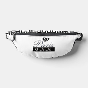 Print Cut Sew Bag Paris FranceBlack & White Stripe