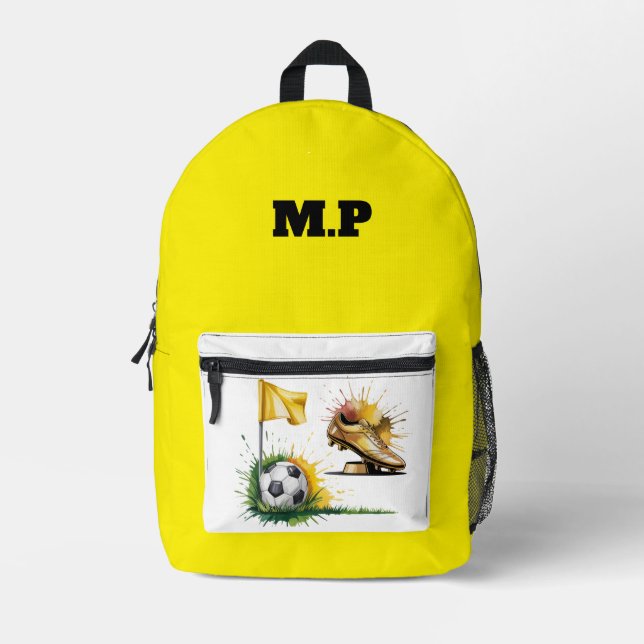 Print Cut Sew Bag-Personalized Soccer Backpack (Front)