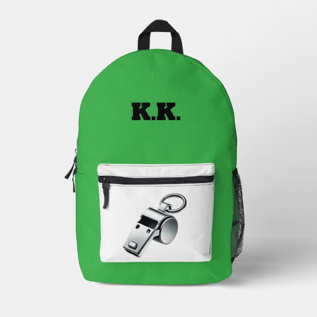 Print Cut Sew Bag-Personalized Soccer Backpack  (Front)