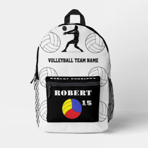 Print Cut Sew Bag volleyball, black white modern