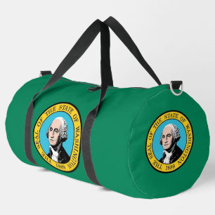 Print Cut Sew Bag, Washington State flag Duffle Bag