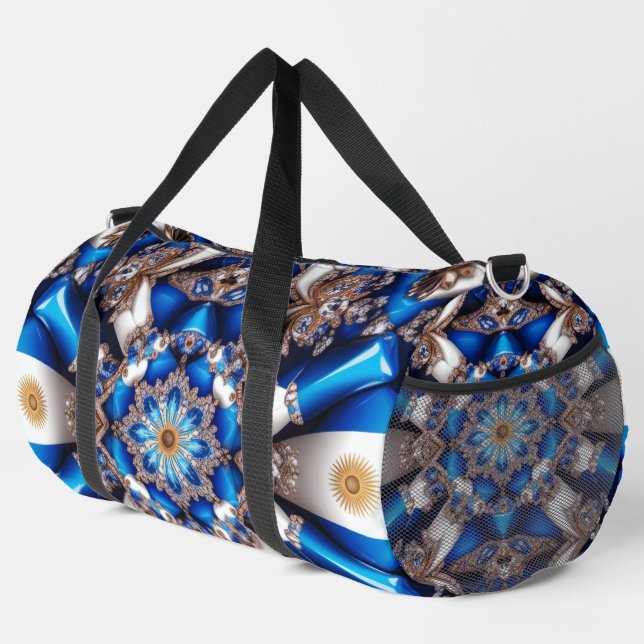 Print Cut Sew Bag with colours of Argentina (Right Corner)