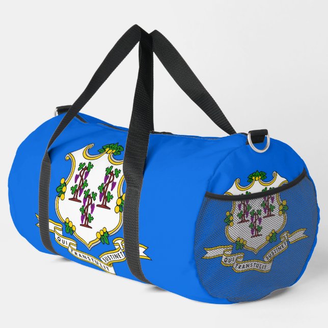 Print Cut Sew Bag with flag of Connecticut (Right Corner)