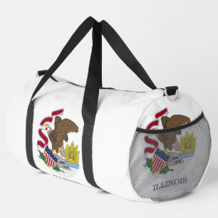 Print Cut Sew Bag with flag of Illinois, USA