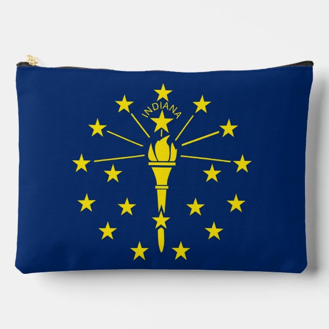 Print Cut Sew Bag with flag of Indiana, US (Front)