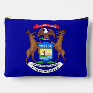Print Cut Sew Bag with flag of Michigan, USA