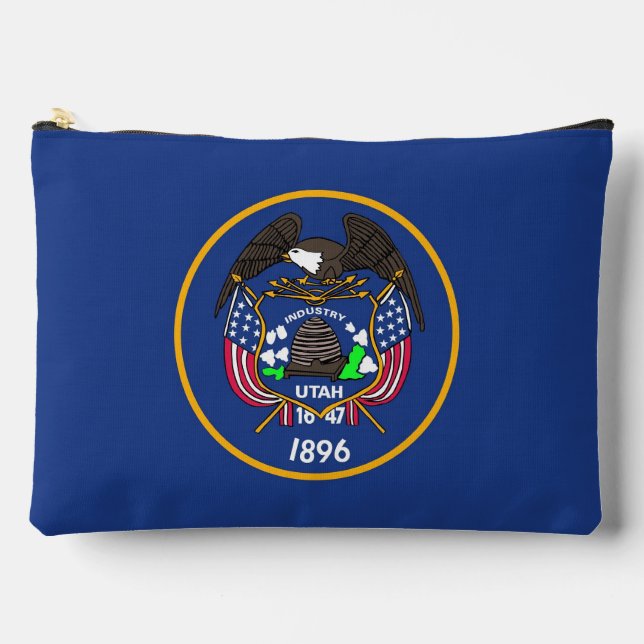 Print Cut Sew Bag with old flag of Utah State (Front)