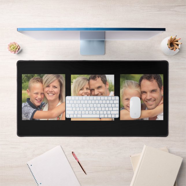 Print Desktop Document Template 3 Images Desk Mat (Office 1)