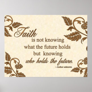 Print - Faith: Who Holds the Future