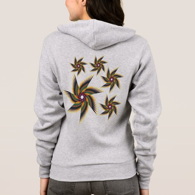 print  flora hoodie (Back)