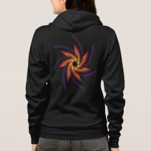 print flora women hoodie