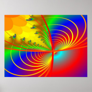 Print: Fractal Graphic II Poster