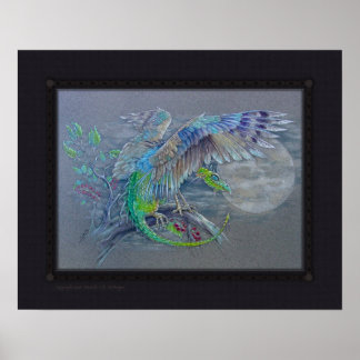 Print - Green Bird Dragon