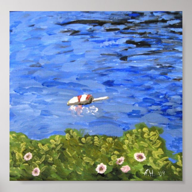 Print: Harbour Buoy, Bailey Island Poster (Front)