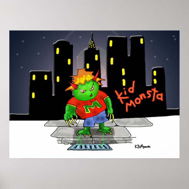 Print "Kidmonsta" - by Kev Moore (Front)