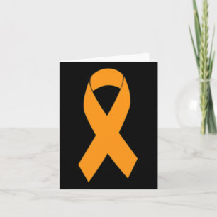 Print Multiple Sclerosis Ms Orange Ribbon Card