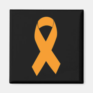Print Multiple Sclerosis Ms Orange Ribbon Magnet