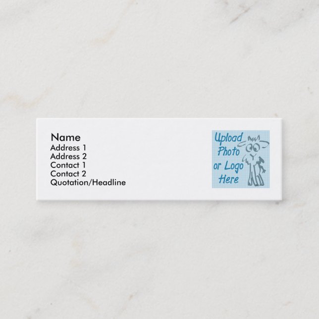 Print my own business cards white (Front)