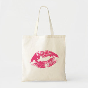 Print Of Red Lips Tote Bag
