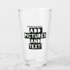 Print on a BEER GLASS - Upload Pic, add Text!