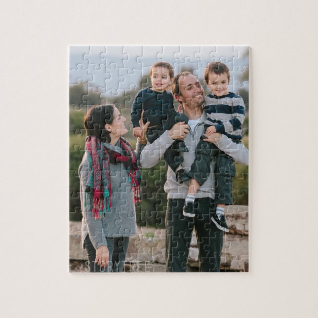 Print on a PUZZLE - Add pics and text! (Vertical)