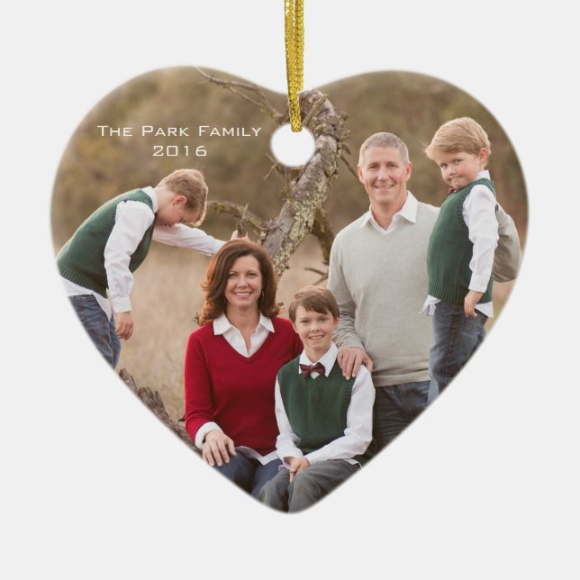 Print on an ORNAMENT - Add pics and text! (Front)