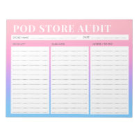 Print on Demand Photo Small Business Audit List
