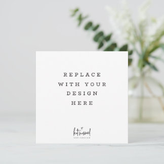 PRINT ORDER 5.25 x 7.25 inch square card 