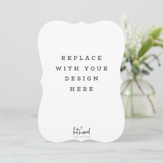 PRINT ORDER 5 x 7 inch card Dicut Bracket edge