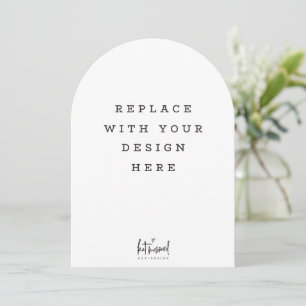 PRINT ORDER 7 x 5 inch card Dicut arch edge