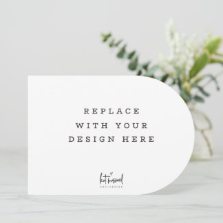 PRINT ORDER 7 x 5 inch card Dicut modern Tag edge