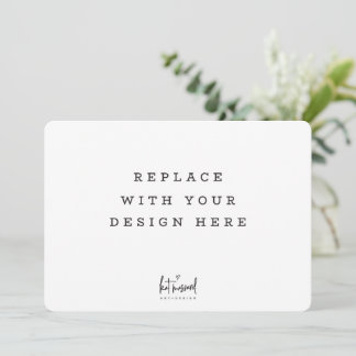 PRINT ORDER 7 x 5 inch card Dicut rounded edge