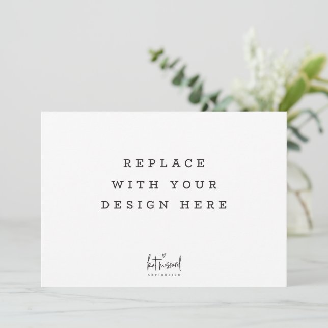 PRINT ORDER 7 x 5 inch horizontal landscape card  (Standing Front)