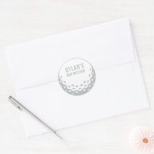 PRINT ORDER envelope party favour seal golf ball