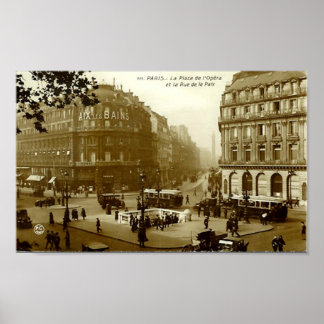 Print - Paris, Place de l'Opera