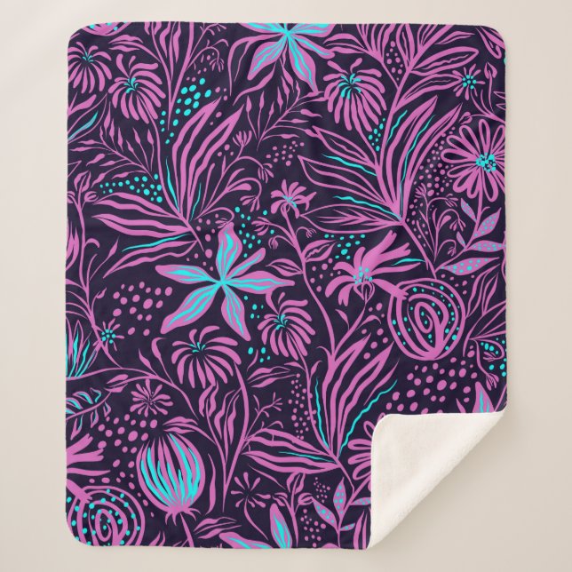 Print pattern sheets drawing sherpa blanket (Front)