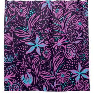 Print pattern sheets drawing shower curtain