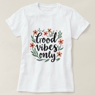Print positive inscription T-shirt