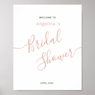 Print, Poster Paper WELCOME TO the bridal shower.