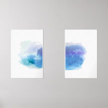 Print Set Minimalist Abstract Watercolour Cloud