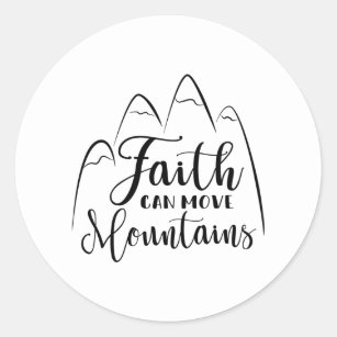 Print Short Sleeve Casual Tops Jesus Faith T-Shirt Classic Round Sticker