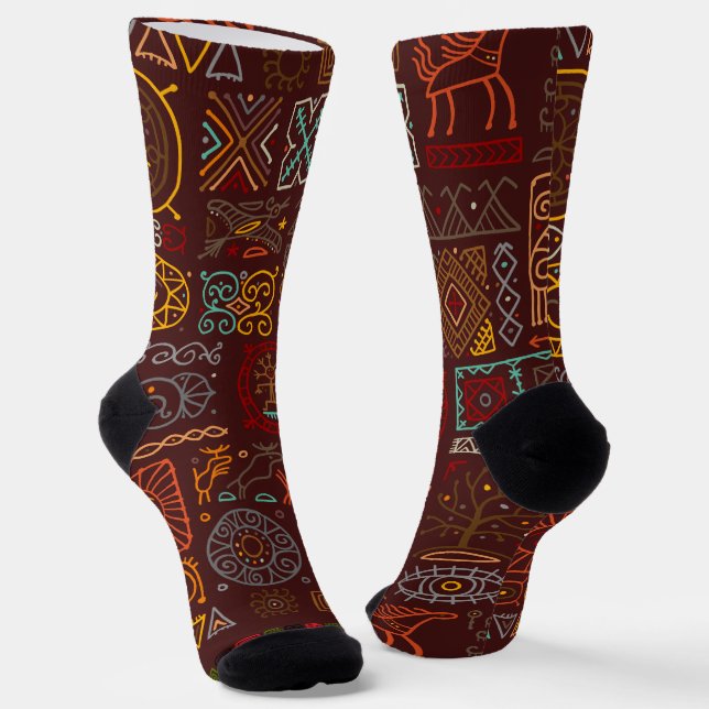 print socks abstract (Angled)